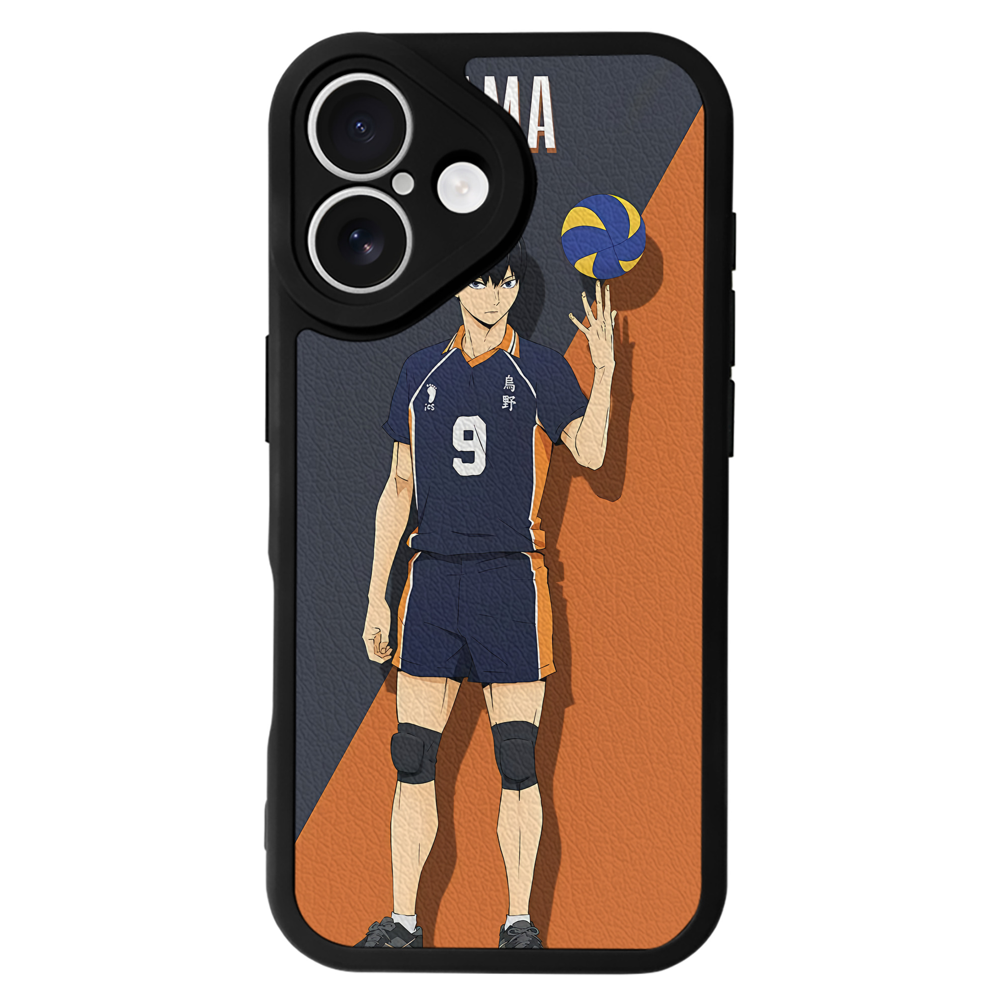 （画像用） ハイキュー!! Haikyu!! 【iPhone 16シリーズ対応】シリコンスマホケース（レザー調） 材質：シリコン